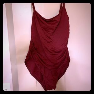 La Blanca Swim. Deep Maroon. One Piece.